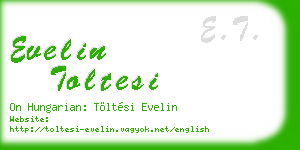 evelin toltesi business card